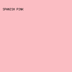 fbbdc3 - Spanish Pink color image preview