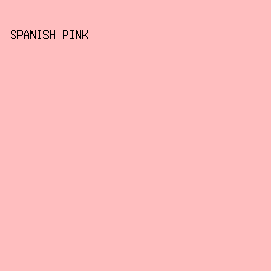 ffbebf - Spanish Pink color image preview