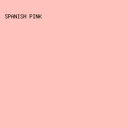 ffc2bc - Spanish Pink color image preview