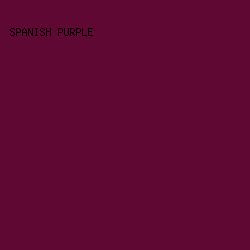 5F0834 - Spanish Purple color image preview