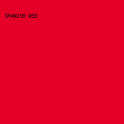 E40027 - Spanish Red color image preview