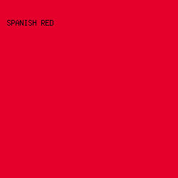 E4002A - Spanish Red color image preview