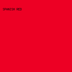 ED0024 - Spanish Red color image preview