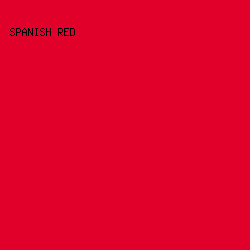 e00029 - Spanish Red color image preview