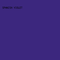 3C277E - Spanish Violet color image preview
