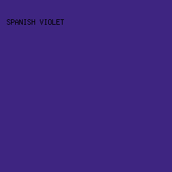 3E2581 - Spanish Violet color image preview