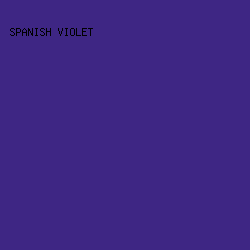 3E2684 - Spanish Violet color image preview