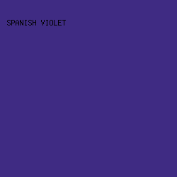 3f2b83 - Spanish Violet color image preview