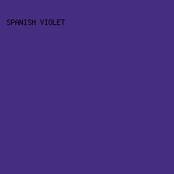 452e80 - Spanish Violet color image preview