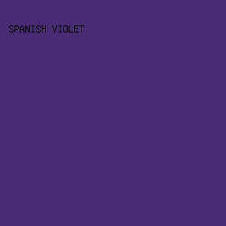 4B2A75 - Spanish Violet color image preview