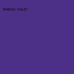 4C3087 - Spanish Violet color image preview