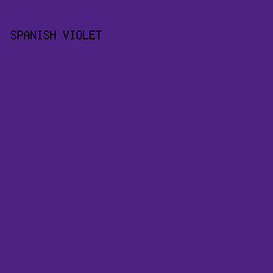 4D2283 - Spanish Violet color image preview