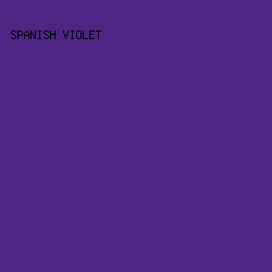 4E2585 - Spanish Violet color image preview