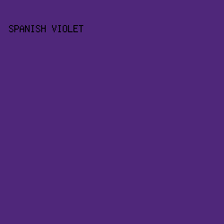 4F277A - Spanish Violet color image preview