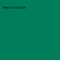 007E5C - Spanish Viridian color image preview