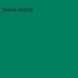 007F5F - Spanish Viridian color image preview