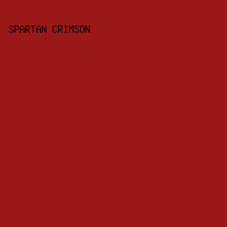 9A1818 - Spartan Crimson color image preview