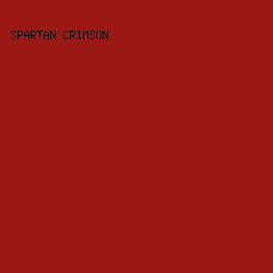 9c1815 - Spartan Crimson color image preview