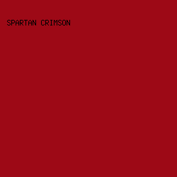 9d0916 - Spartan Crimson color image preview
