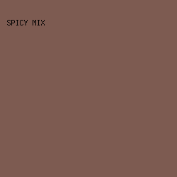 7D5B51 - Spicy Mix color image preview