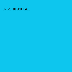 0DC6EE - Spiro Disco Ball color image preview