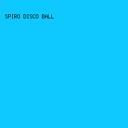 0EC9FF - Spiro Disco Ball color image preview