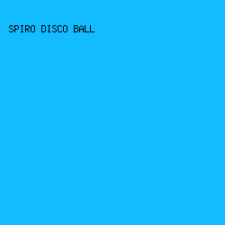 13BBFF - Spiro Disco Ball color image preview