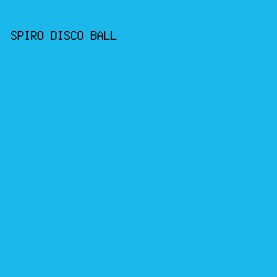 19b7ea - Spiro Disco Ball color image preview