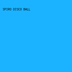 1BB3FF - Spiro Disco Ball color image preview