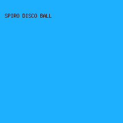 1DB0FF - Spiro Disco Ball color image preview