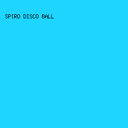 1ED5FF - Spiro Disco Ball color image preview