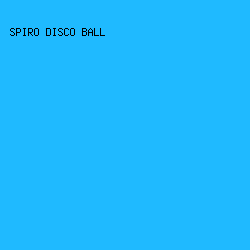 1fbaff - Spiro Disco Ball color image preview