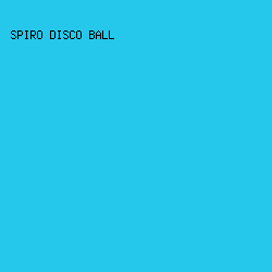 25c8eb - Spiro Disco Ball color image preview