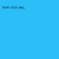 2CBFF7 - Spiro Disco Ball color image preview