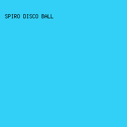 32d0f6 - Spiro Disco Ball color image preview