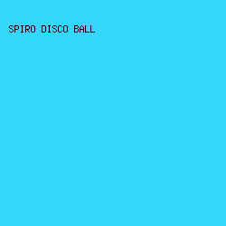 34D6FC - Spiro Disco Ball color image preview