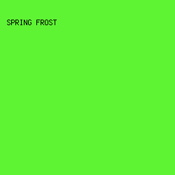 5EF434 - Spring Frost color image preview