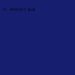 161f6f - St. Patrick's Blue color image preview