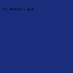 182E7C - St. Patrick's Blue color image preview