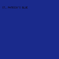 1A2A8C - St. Patrick's Blue color image preview