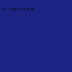 1C2484 - St. Patrick's Blue color image preview