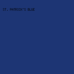 1D3574 - St. Patrick's Blue color image preview