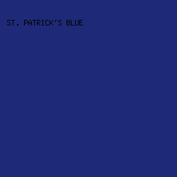 1E2A78 - St. Patrick's Blue color image preview