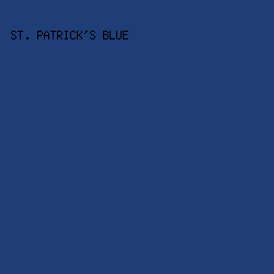 1F3D77 - St. Patrick's Blue color image preview