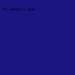 1a1580 - St. Patrick's Blue color image preview