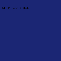 1b2674 - St. Patrick's Blue color image preview