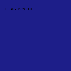 1d1e89 - St. Patrick's Blue color image preview