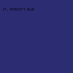 2C2C73 - St. Patrick's Blue color image preview