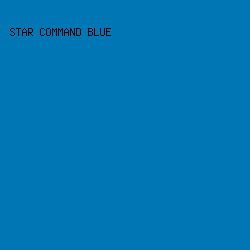 0077b5 - Star Command Blue color image preview