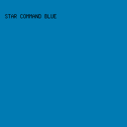 007BB3 - Star Command Blue color image preview